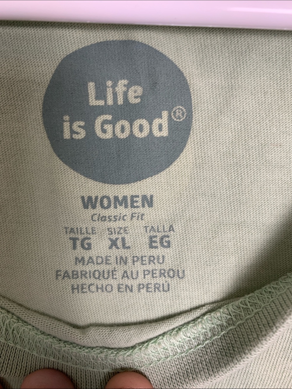 Life Is Good Sage Green Graphic Tank - Rise & Shine Palm - Picture 2 of 4